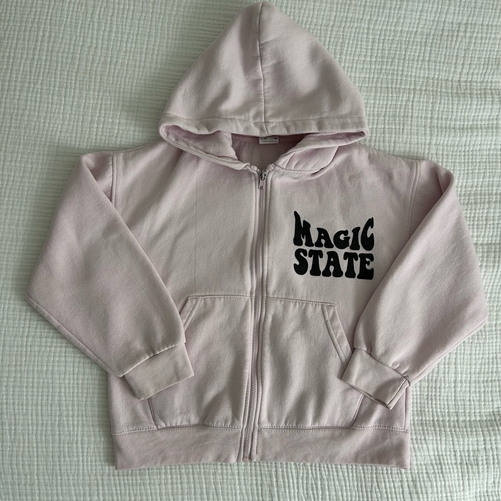 Zara Magic State Pink Zip-Up Hoodie for Kids
